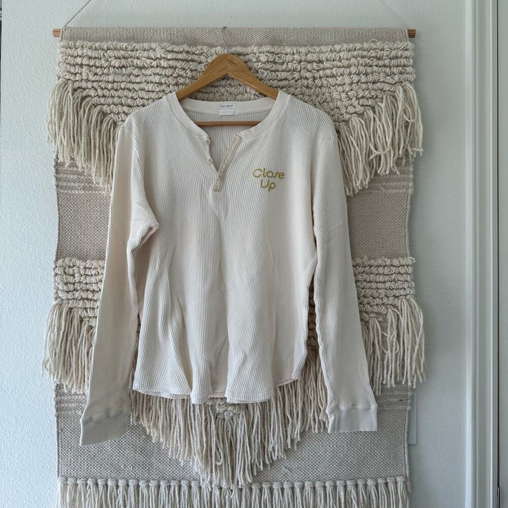 MOTHER Close Up Thermal Henley